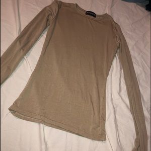 PrettyLittleThing Stone Fitted Top